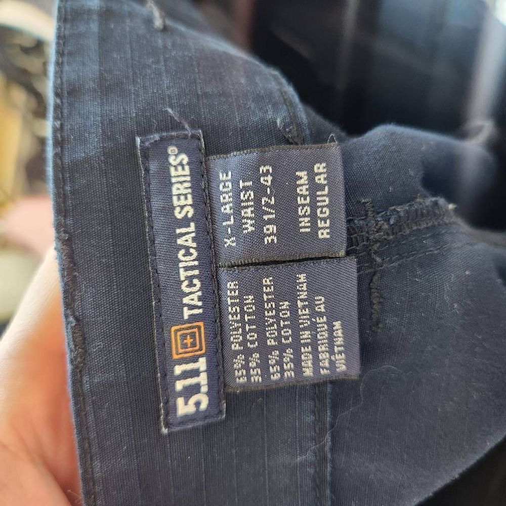 5.11 Tactical Taclite TDU Pant Dark Navy Mens XL Waist 39.5-43 Cargo Uniform - Picture 10 of 12